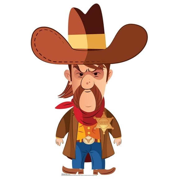 Advanced Graphics Cartoon Sherif - 48" x 33" Cardboard Standup