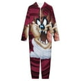 thumbnail image 3 of Looney Tunes Taz-Mania One Piece Pajama Hooded Union Suit PJs Sleepwear, 3 of 7
