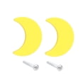 thumbnail image 4 of GOOHOCHY 2 Pcs Poignées de Porte en Caoutchouc en Forme de Lune pour Armoire et Commode à Domicile, 4 of 8