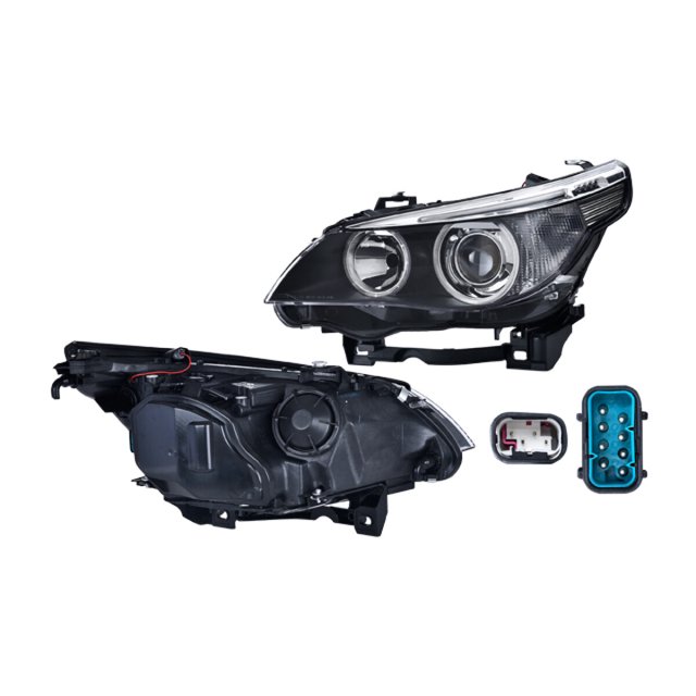 Faro M5 2003 Bmw DEPO Izq Eléctrico C/Motor P/Foco Xenón C/Leds C/Lupa