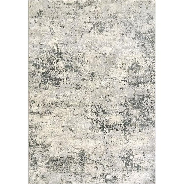 Dynamic Rugs CO46520296454 3 ft. 11 in. x 5 ft. 7 in. Couture 52029 Rectangle Contemporary Area Rug - 6454 Ivory & Grey