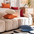 thumbnail image 3 of Corn grain solid color corduroy pillow cover pillow sofa suitable living room office pillow-claret, 3 of 6