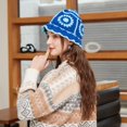 thumbnail image 3 of Sombrero de Cubo Plegable de Crochet Hecho a Mano JiaTL WeyJia Azul, 3 of 4