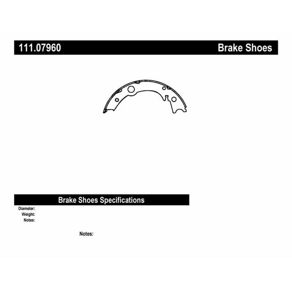 Centric Parts 111.07960 Brake Shoe