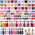 thumbnail image 1 of Juego de corbatas para perros Reginary, 100 piezas, para perros pequeños y medianos, 1 of 6
