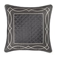 thumbnail image 2 of Five Queens Court  Darwin Charcoal 20 Inch Square Decorative Throw Pillow, 2 of 4