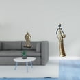 thumbnail image 2 of Figura de caballero, estatua de escritorio, artesanía artística, adorno decorativo coleccionable de resina, ideal para regalar, decorar el hogar, la o, 2 of 8