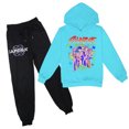 thumbnail image 1 of Pop cazadora para niña Demo-n Hooded Sweatshirt Set Hunters,Rumi,Mire Zoeyy Kids Long Sleeve Hooded Sweatshirt,HUNTR/X Print,Girls' Fashion Casual Long Sleeve Printed Crew Neck Sweatshirt Top, 1 of 4