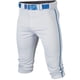 thumbnail image 1 of Pantalón de béisbol Easton RIVAL+, braguita con ribetes, blanco/real, para adulto, 1 of 4