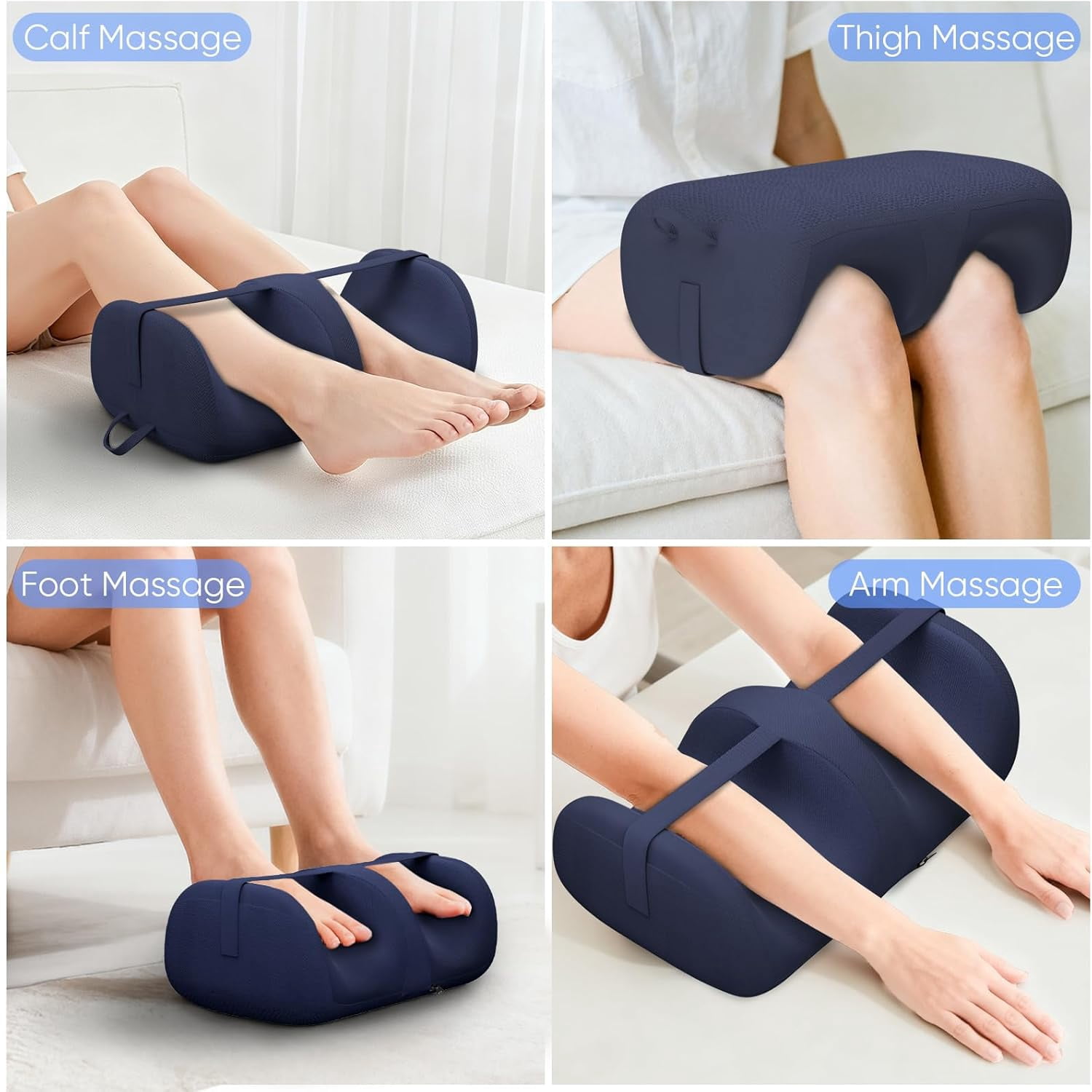 TISSCARE Shiatsu Foot Massager with Heat, Deep Kneading Leg and Calf Massage Machine