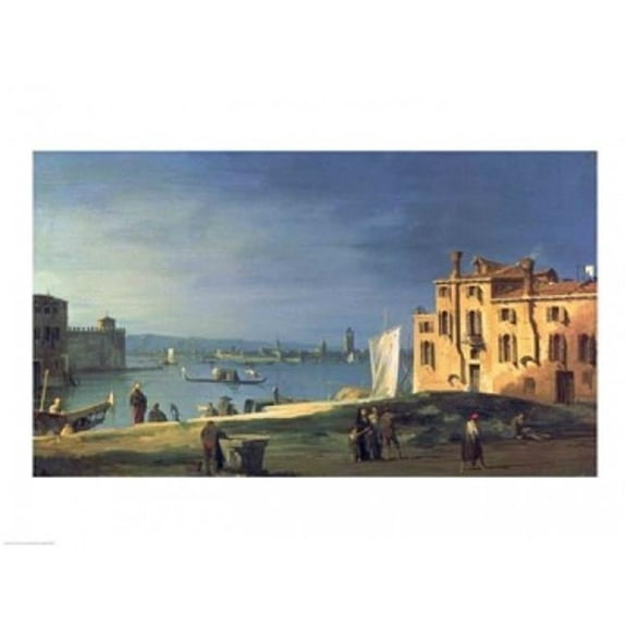 Posterazzi BALXIR155908LARGE View of Venice Poster Print by Giovanni Antonio Canaletto - 36 x 24 in. - Large