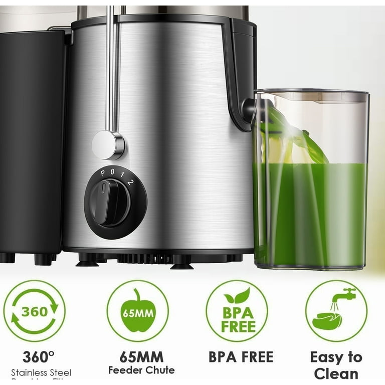 Juicer, Juicer Machine Vegetable and Fruit, Juice Extractor Easy to Clean, Centrifugal Juicer with 3'' Feed Chute, Stainless Steel, 3 Speed, Juicer, Juicer Machine Vegetable and Fruit, Juice Extractor Easy to Clean, Centrifugal Juicer with 3'' Feed Chute, Stainless Steel, 3 Speed,