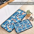 thumbnail image 5 of Blue Crystal Abstract Kitchen Mat Set of 2 Cushioned Non Slip Rugs for Bedroom Floor Runner Mats, 5 of 7