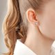 thumbnail image 5 of Hueco Pendientes En Forma De Flor Temperamento Pendientes De Las Mujeres, 5 of 6