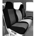 thumbnail image 2 of CalTrend Front Highback Buckets Tweed Seat Covers for 2008-2015 Smart Fortwo - MB109-08TT Light Grey Insert with Black Trim, 2 of 2