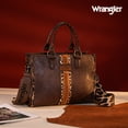 thumbnail image 3 of Wrangler HANDBAG Wrangler Tote Bag for Women Western Woven Shoulder Purse Leopard Print Handbags, Leopard-Coffee, 3 of 7