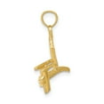 thumbnail image 2 of 14K Yellow Gold Charm Pendant 22 mm 18 Adirondack Beach Chair, 2 of 3