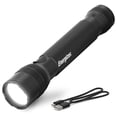 thumbnail image 1 of Energizer TacR-1000 Linterna táctica LED, linterna recargable brillante para emergencias y equipo de camping, linterna resistente al agua, USB incluido, paquete de 1, negro, 1 of 5