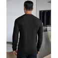 thumbnail image 6 of COOFANDY Men's Long Sleeve Henley Shirts Stretch Ribbed T-Shirts Fashion Casual Basic Tops, 6 of 11
