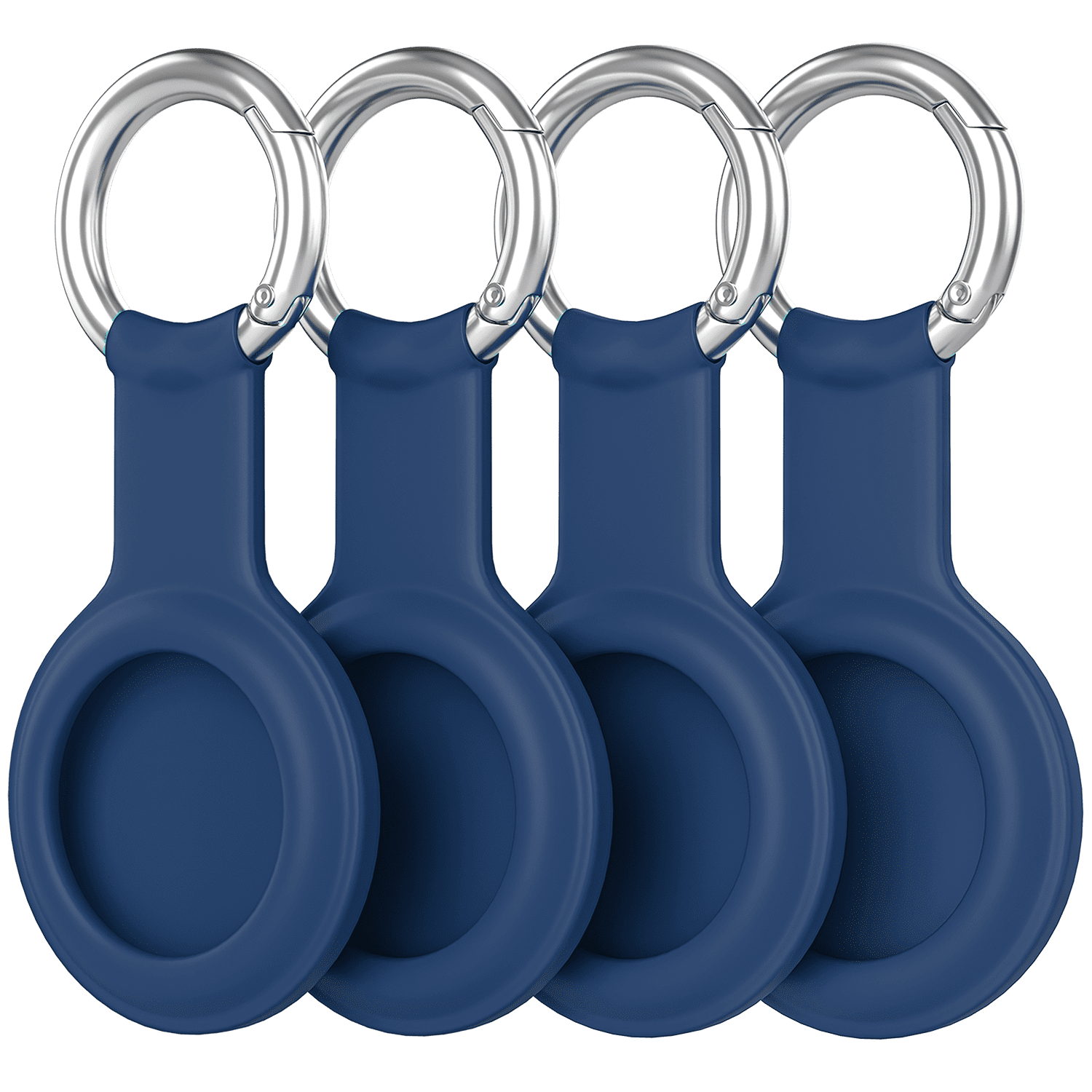 Insten 4 Pack Silicone Case & Keychain Ring Compatible With Airtag