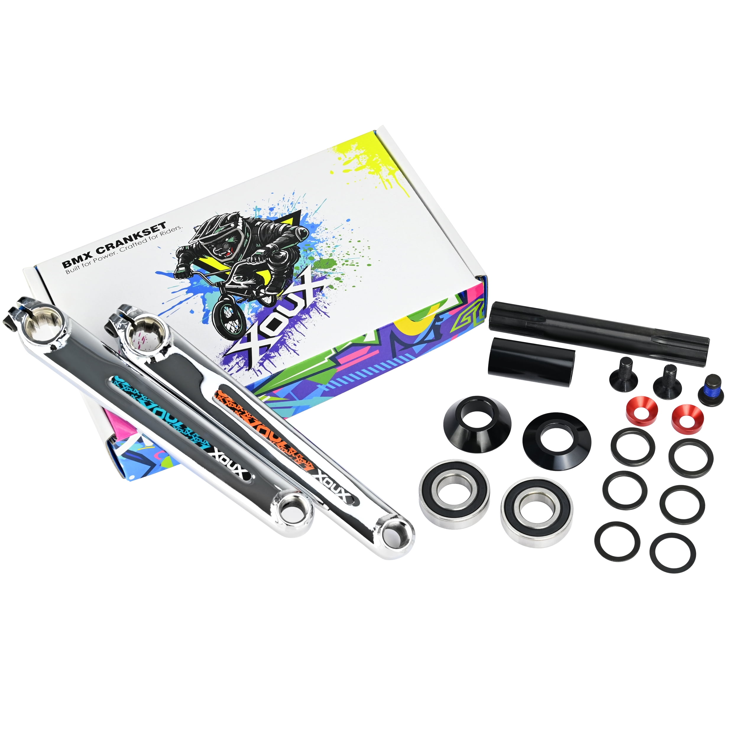 Cult Hawk V2 BMX Crankset - Crank Length (mm): 170 Black - Walmart.com