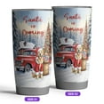 thumbnail image 2 of Santa is Coming Golden Retriever Merry Christmas Xmas Noel Truck Tree 20oz Stainless Steel Tumbler Insulated Cup with Lid Goldens Dog Lover Gifts Idea - 02023, 2 of 5
