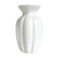 thumbnail image 2 of Eolstice White Faux Ceramic Vase, Vertical Striped Plastic Home Decor Vase, Fresh Dried Flowers Hydroponics Container, Living Room Centerpiece, 2 of 6