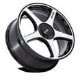 thumbnail image 2 of 19x8 Petrol PE003 P2E Gloss Black W/ Machined Face Wheel 5x110/5x115 (40mm), 2 of 3