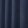 thumbnail image 3 of Superior Neal 100% Blackout Curtains Set of 2, Grommet Curtain Pannel Pair, Navy Blune, 52"W x 108"L, 3 of 12