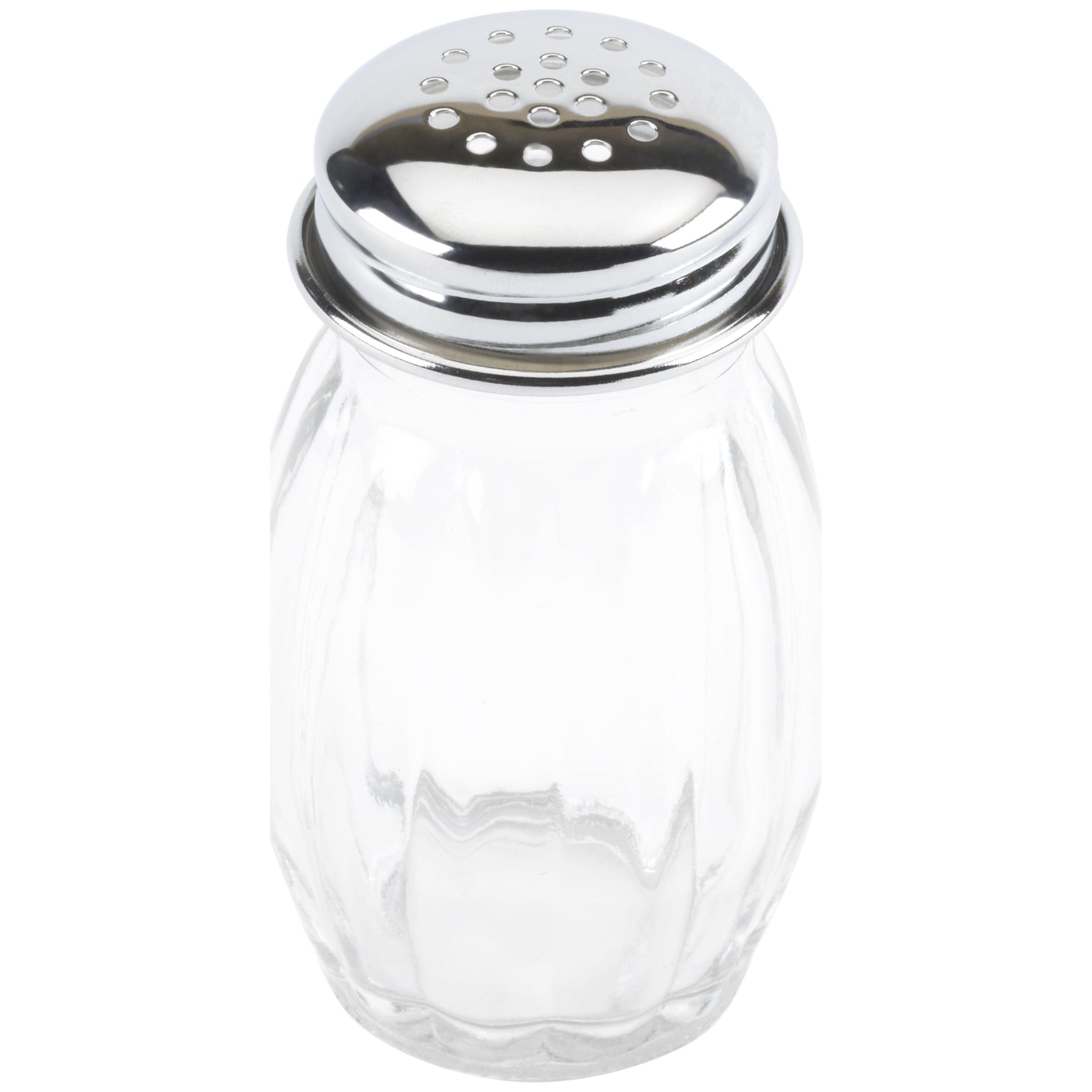 (3 pack) GoodCook Classic Ribbed Glass Salt Shaker with Screw-on Polished Chrome Top, Multi-Purpose Kitchen Storage and Organization Solution