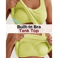 thumbnail image 3 of Women's Tank Tops with Bulit in Bras Padded Shelf Bra Cami Shirts for Women Sleeveless Camisole Tops Yellow S, 3 of 7