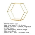 thumbnail image 3 of MesaSe Storage Rack Iron Storage Holder Wall-mounted Multifunctional Nordic Style Geometric Firm Hexagonal Shelf for Home Black, 3 of 5