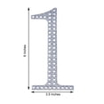 thumbnail image 4 of BalsaCircle 6" Silver Solid Letter Number Self-Adhesive Rhinestones Gems Sticker, 4 of 7