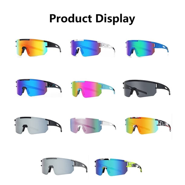 Acheter Lunettes de cyclisme avec lentille polarisée, Protection UV, coupe- vent, ultralégères, pour sports de plein air