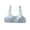 F066-Blue, variant on Fashionable Sports Bra for Girls, Solid Color Cotton Bra for Puberty, Anti Exposure Underwear with Breast Pads, Suitable for Children Aged 10-15