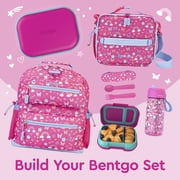 Bentgo Chill Kids Leak-Proof Lunch Box - 4-Compartment Bento Box with Built-In Ice Pack, 3.3 Cup Capacity, PFAS & BPA-Free, Microwave & Dishwasher Safe, Ideal Size for Ages 3 to 7 (Fuchsia/Teal)