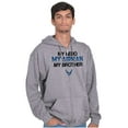 thumbnail image 5 of US Air Force Hero Airman Brother Zip Up Hoodie Men's Women's Brisco Brands S, 5 of 6