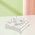 thumbnail image 3 of GUOOL Fruit Plate Removable Serving Dishes Divided Serving Bowls Serving Container for White 4 Grids, 3 of 8