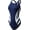 Navy/White, variant on TYR Girls' Phoenix Maxfit Back Swimsuit