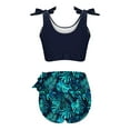 thumbnail image 5 of UTSJKR Two Piece High Waisted Swimsuits - Women Tummy Control Tankini with Floral Shorts Modest Bathing Suit 2PC 2025 Multicolor S, 5 of 7