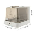 thumbnail image 2 of 48*38*40cm Rectangle Portable Countertop Dishwasher Automatic Dishwashing with Tank Mini Dishwasher White Brown, 2 of 20