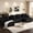 130" U-Shaped Black, variant on SEENYOO 130" Boneless Couch, Modern Couches for Living Room, U-Shaped 4-Seat Modular Sofa with Chaise, Oversized, No Assembly, Gray