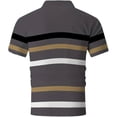 thumbnail image 5 of Afdoent Mens Polo Shirts Men's Summer Lapel Short Sleeve Shirt Color Block Fashion Casual Business Large Sized Breathable Polo Shirts For Men Fashion, 5 of 5