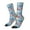 White, variant on Dogs With Pool Floats Crew Socks for Men & Women, Breathable Casual Athletic Ankle Socks