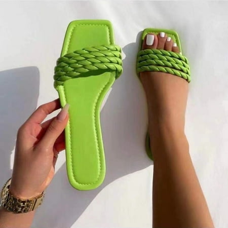 

YTJX Women s Fashion Summer Multicolor Large Size Flat Sandals And Slippers