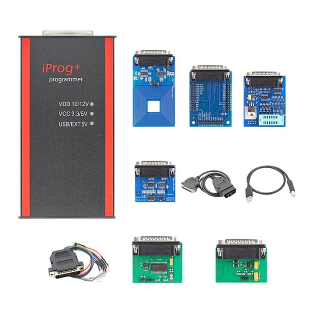 Escáner De Lector De Código De Coche Compatible Con El Kit De Programador Iprog Pro Compatible Con Corrección De Kilometraje Immo/Restablecimiento De Airbag Eigraketly VI011790-00