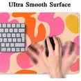 thumbnail image 5 of Pink Desk Mat Modern Abstract Large Mouse Pad XXL Cute Pink Desk Pad Keyboard Mat, Desk Accessories for Women Office Decor, Extended Mousepad 31.5''''X15.7'''' Non-Slip Rubber Base with Stitched Edges, 5 of 6