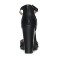 thumbnail image 4 of BURUDANI Women's Coco High Heels Chunky Block Pumps Pointed Closed Toe Ankle Strap Dress Shoes, 4 of 7