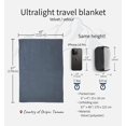 thumbnail image 7 of Litume Travel Blanket Lightweight and Breathable, 67 x 48 Soft Airplane Blanket for Travelers, Foldable Camping Sheet with Stuff Sack for Train, Camp, Traveling (Velvet), 7 of 7