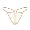 thumbnail image 6 of WoMens Underwear,Seamless,Women Soild Embroidered Mesh Sheer Thong Panties T Pants Low Waist Plus Size Underwear Tummy Control,Underwear For Women,Beige,XXL, 6 of 9